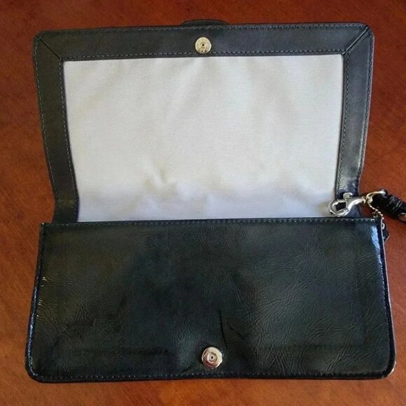Coach Bleecker Black Patent Leather Clutch - Picture 5 of 14